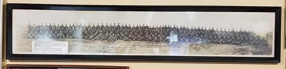 Framed Company I 325th infantry photograph (1 of 3)