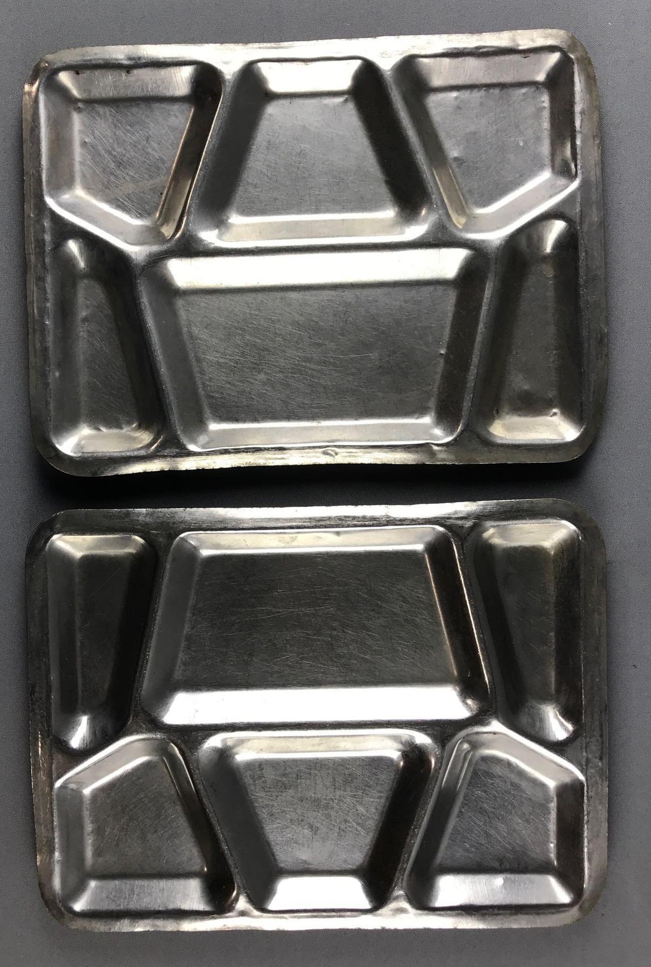 WW2 Group of 2 Metal Trays (1 of 2)