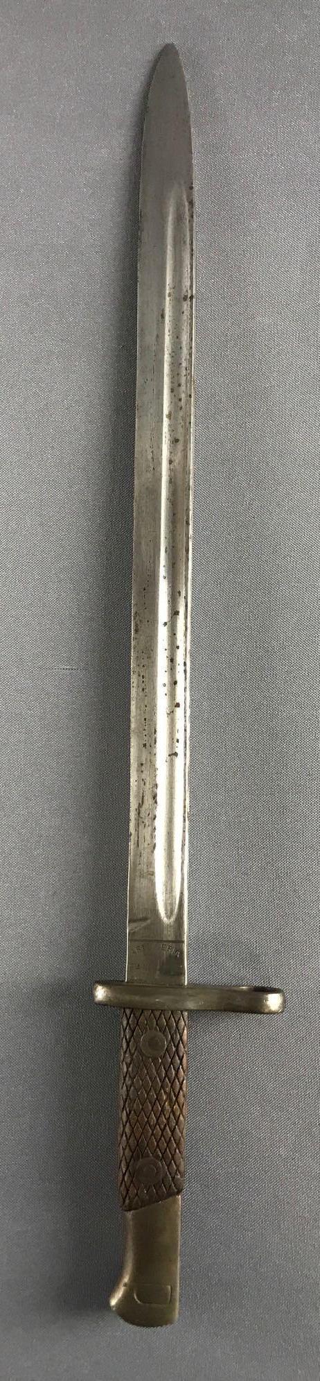 WW2 Spanish Toledo Mauser Arilleria Bayonet: Measures 3x20.75 inches.