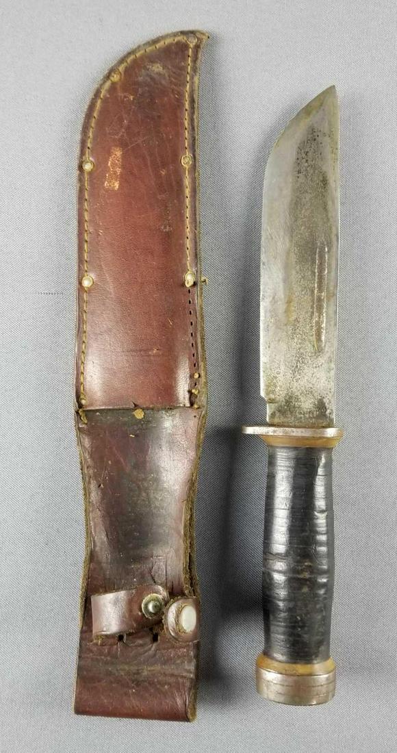 WW2 Cattaraugus knife in sheath (1 of 5)