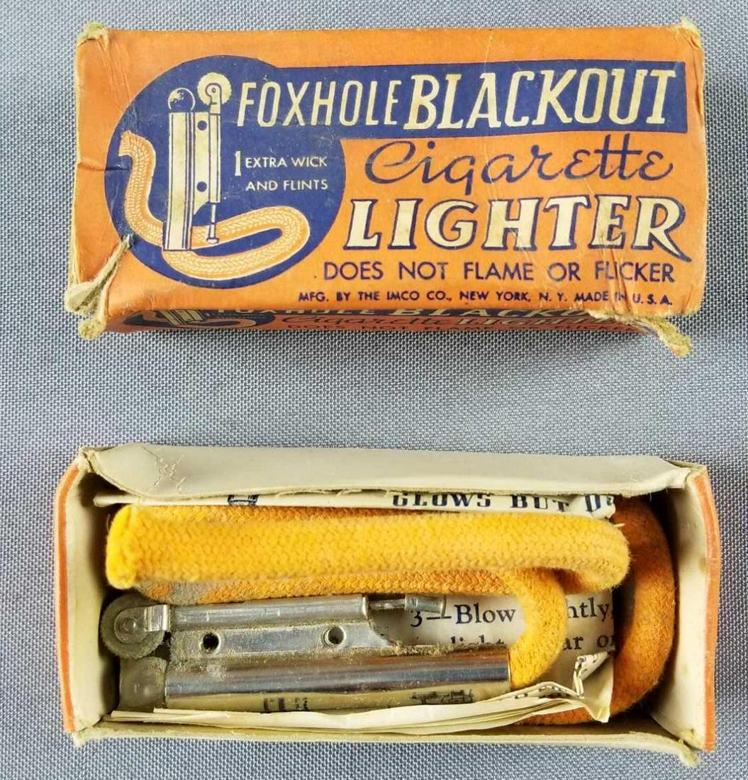 WW2 era Foxhole Blackout cigarette lighter (1 of 2)