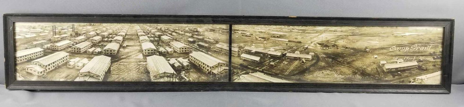 Framed antique Camp Grant photograph (1 of 5)