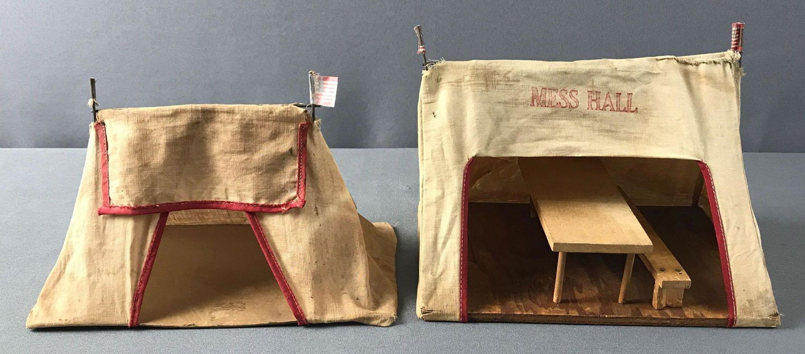 Group of 2 miniature vintage tents. (1 of 4)
