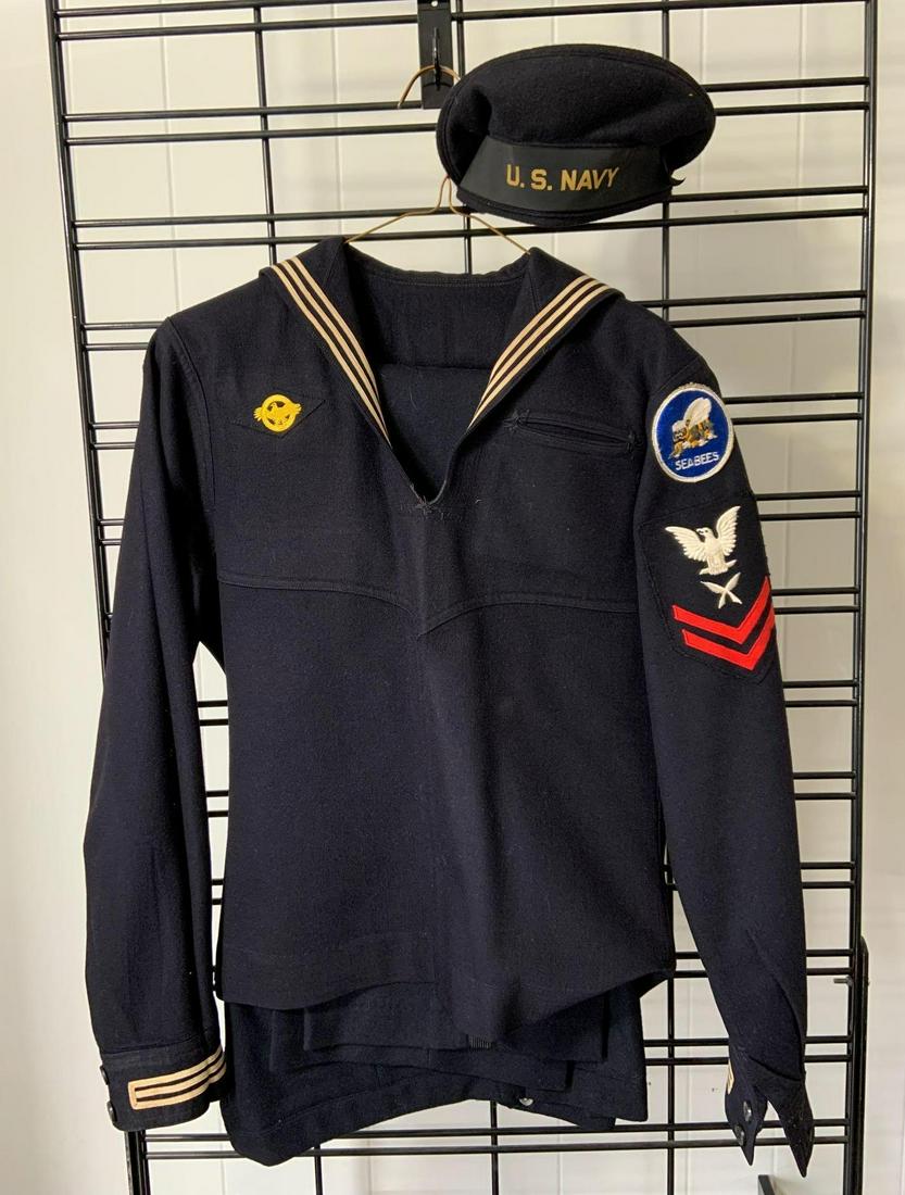 WW2 US Navy Seabees yeoman uniform (1 of 4)