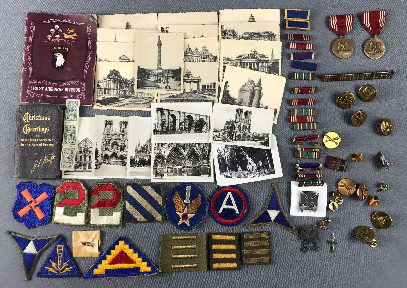 Group of 50+ pieces assorted US Military insignia (1 of 5)
