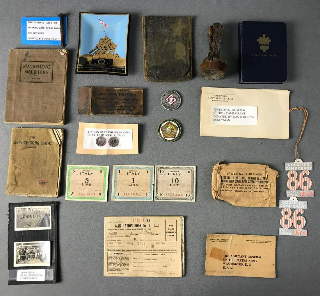 WW1 & WW2 Miscellaneous Military Items (1 of 5)