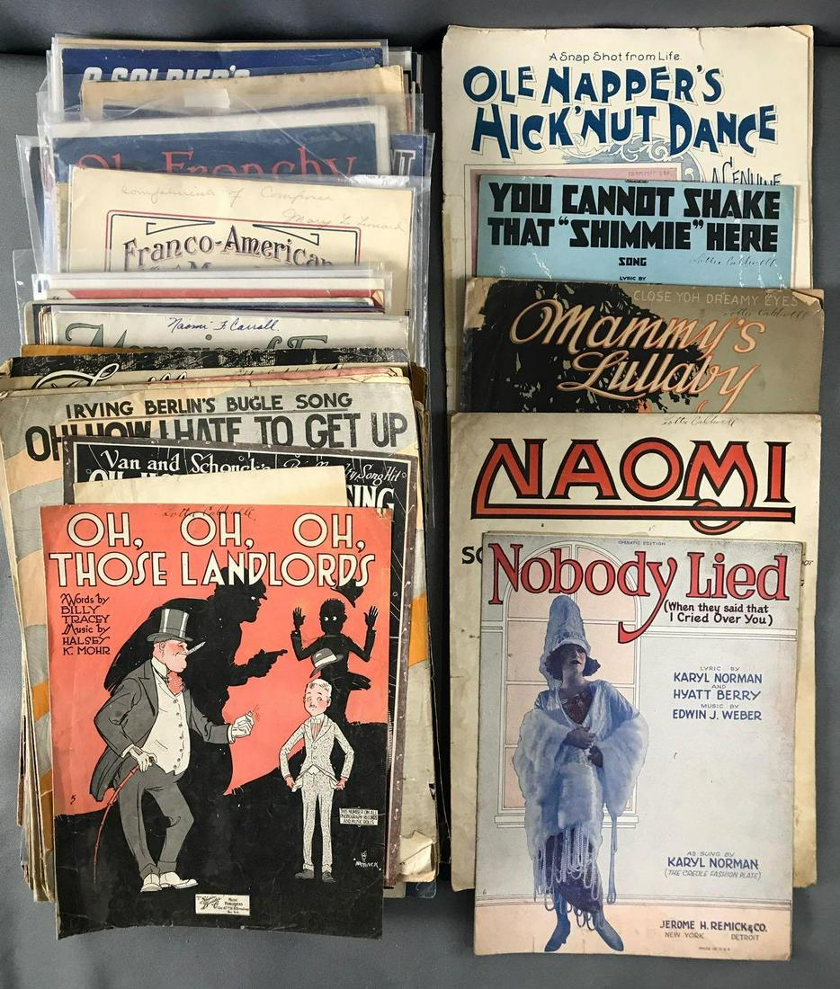 Vintage Group of 30 Plus Sheet Music (1 of 4)