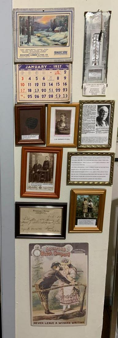 Group of Rockford Illinois framed wall items (1 of 5)