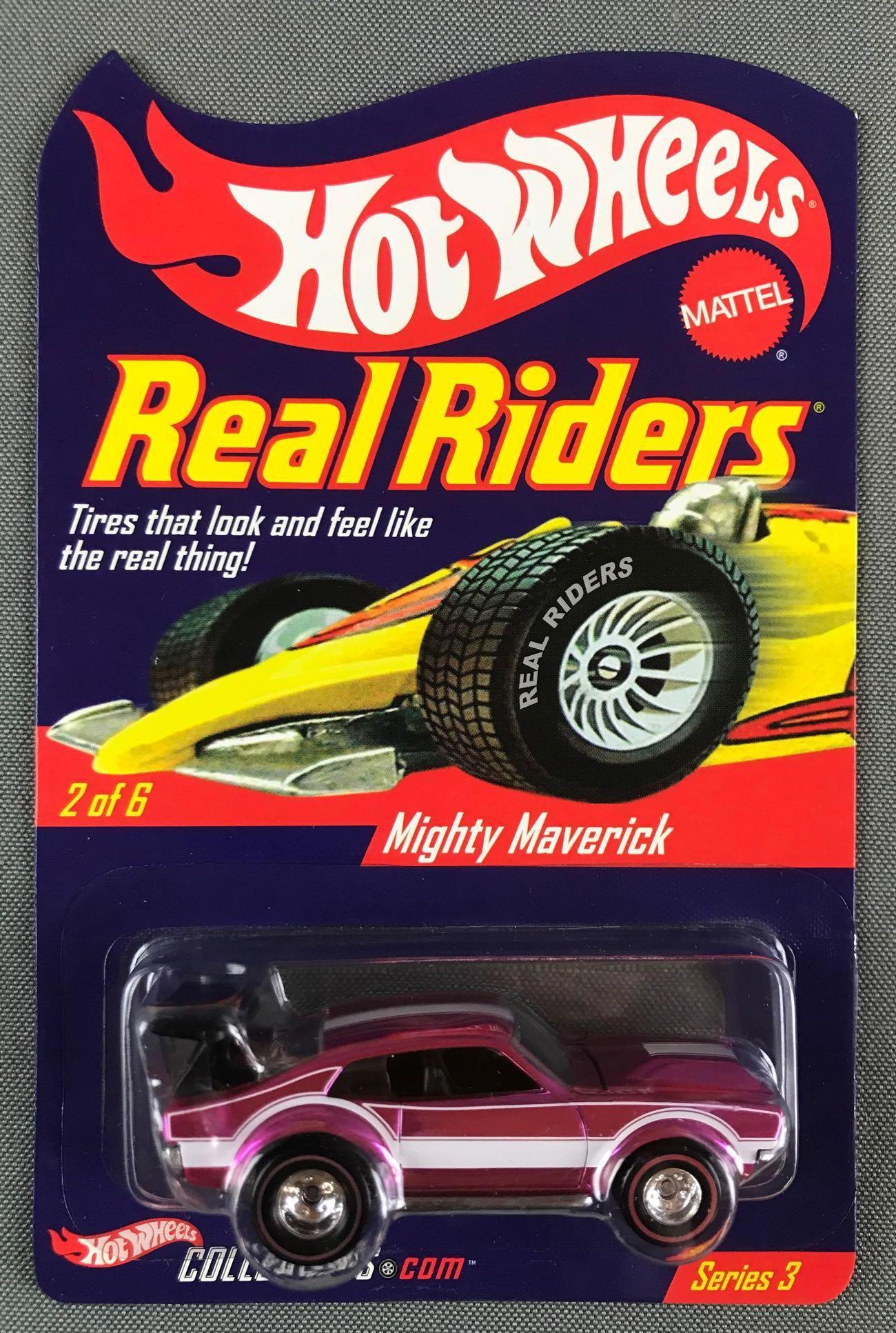 Hot Wheels Real Riders Mighty Maverick die-cast vehicle: New in original packaging and plastic clamshell. Limited Edition 06453/10500