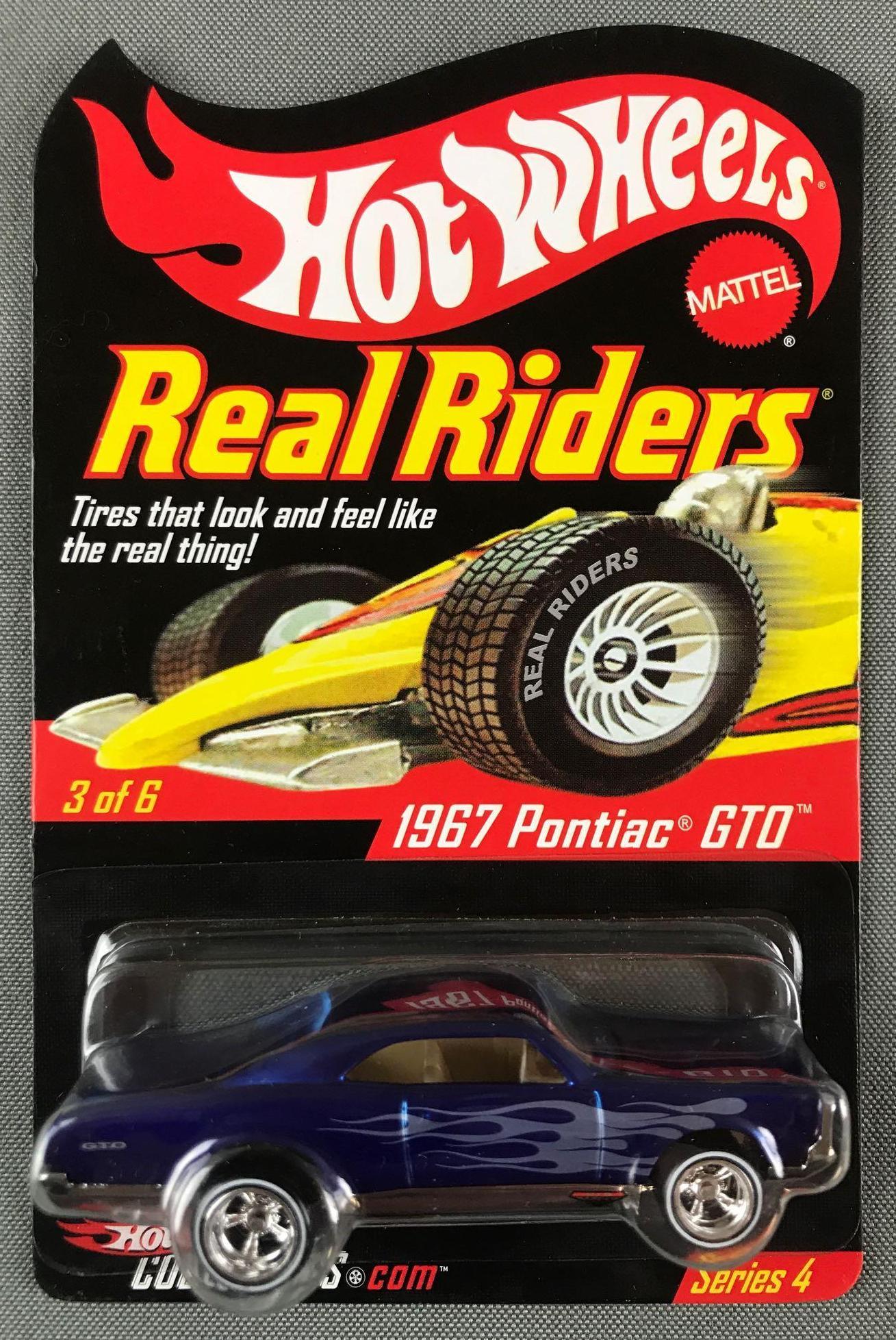Hot Wheels Real Riders 1967 Pontiac GTO: Die-cast vehicle, new in original packaging and plastic clamshell. Limited Edition 08815/11000