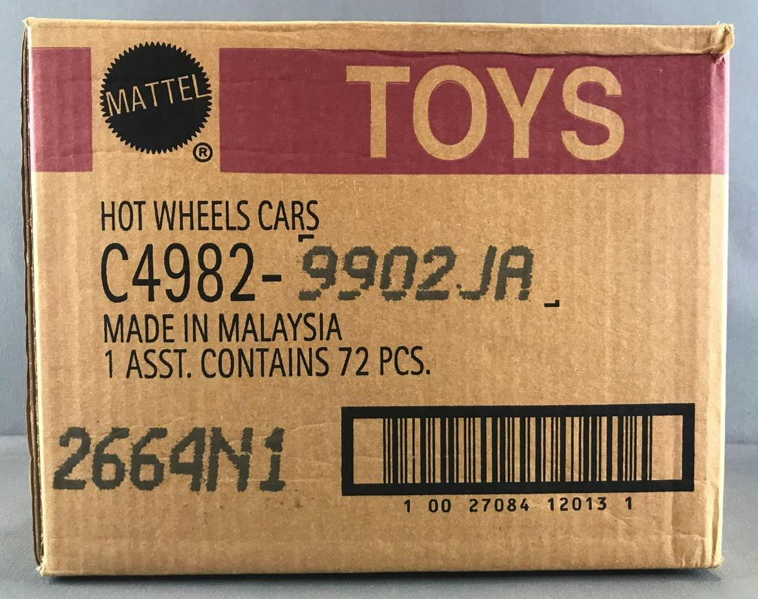 Full, sealed shipping box of Hot Wheels die-cast: 72 piece assortment