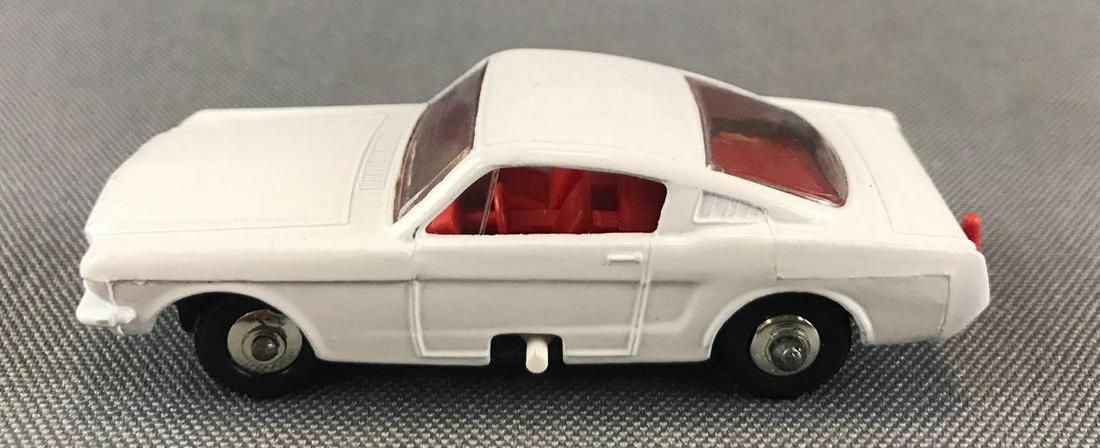 Matchbox No. 8 Mustang die-cast vehicle: Out of box. White body, BPW. A Lesney Product. Made in England