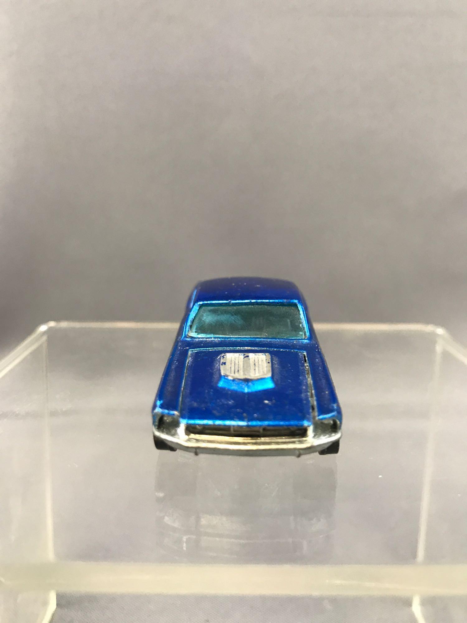 Hot Wheels Redlines Custom Mustang Die-Cast Vehicle: 1967, blue body