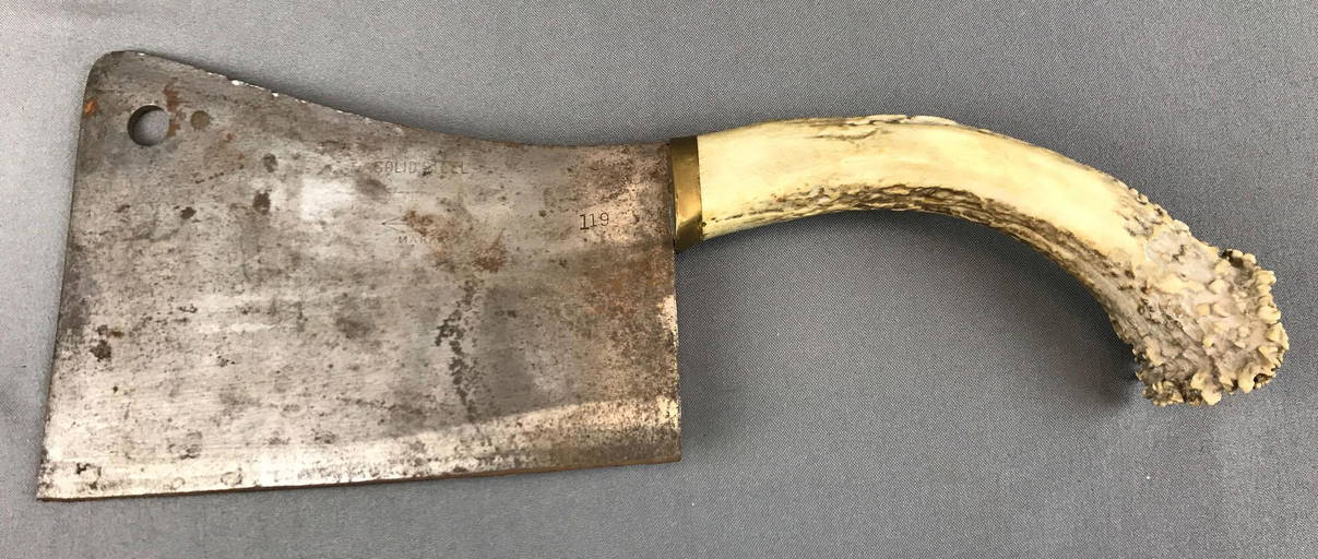 Antique "Foster Bros." Meat Cleaver w/ Antler Handle Dec 05, 2020