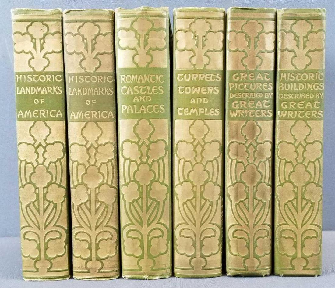 Antique (1900s) 6-volume set of Historic Landmarks,: Published by Dodd, Mead Company, circa 1900s