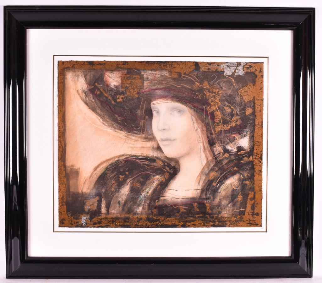 Csaba Markus : "Fiorentina II" Signed Print: "Fiorentina II" signed and numbered (205 of 350) print by Csaba Markus. Frame measures 39 1/2 x 29 1/2 inches; Print measures 23 x 19 inches. Due to the size of this lot, third party shipping is recom
