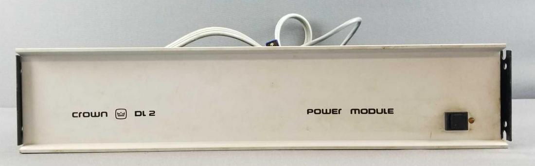 Vintage Crown DL2 Power Module: 17 inches wide. Includes some extra cords; powers on. Comes in Crown box- not original.