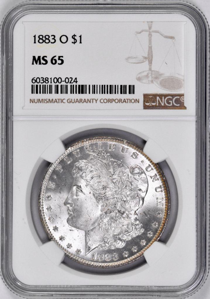 1883 O Morgan Silver Dollar (NGC) MS65 (1 of 2)