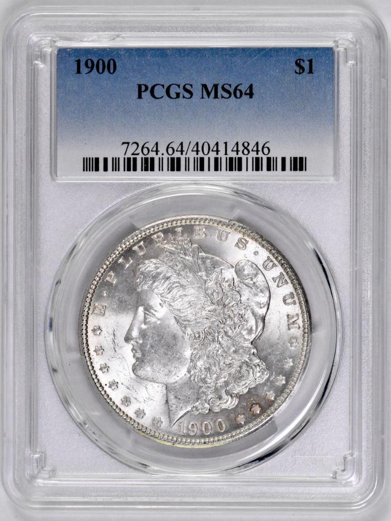 1900 P Morgan Silver Dollar (PCGS) MS64 (1 of 2)