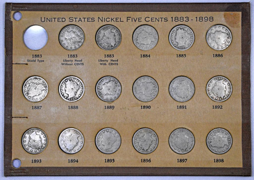 Group of (33) Liberty Head Nickels in Vintage Meghrig (1 of 16)