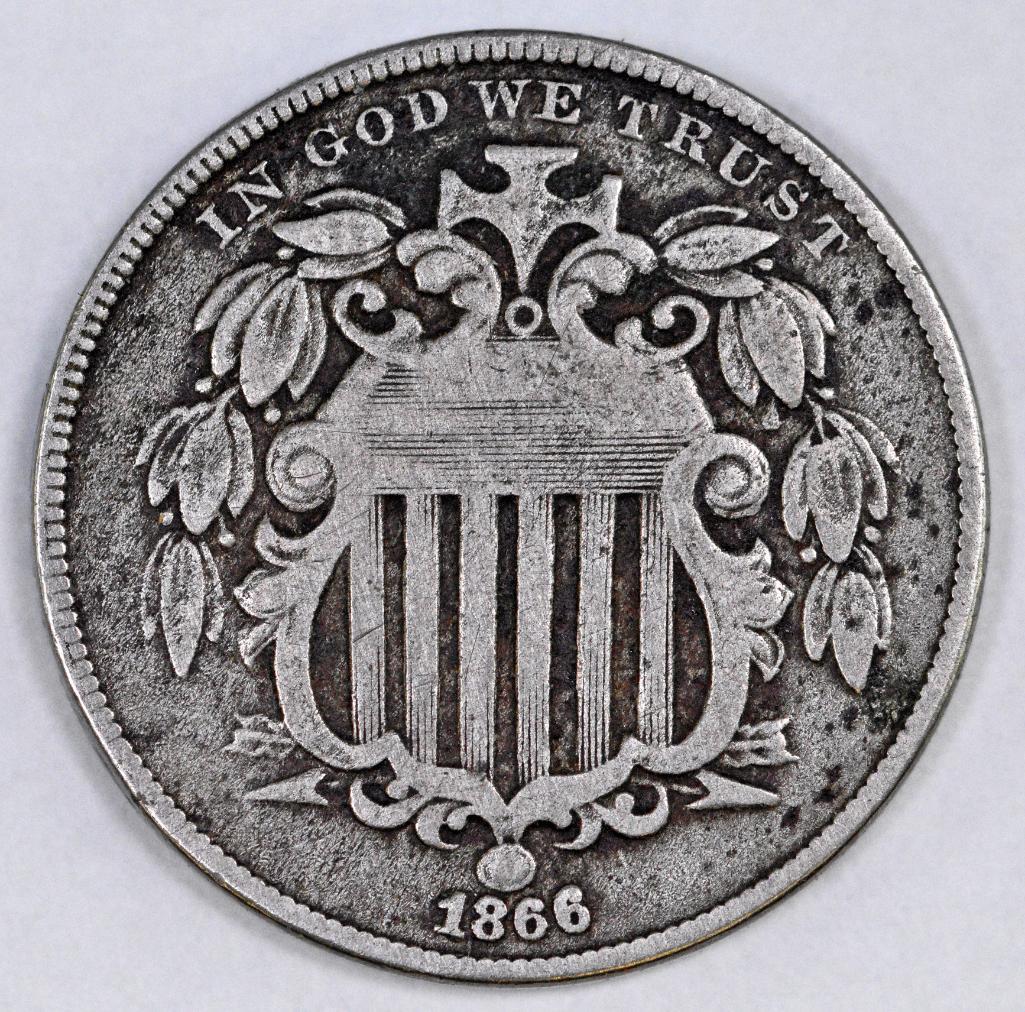 1866 Rays Shield Nickel (1 of 2)