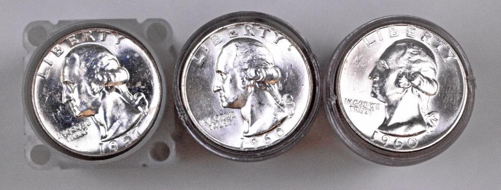 Group of (120) Washington Silver Quarters (1 of 2)
