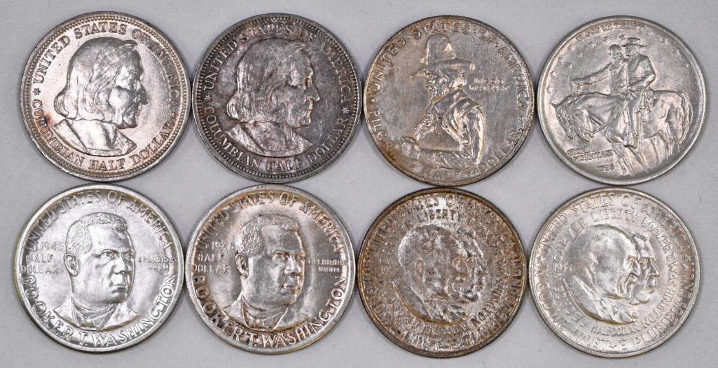 Group of (8) Early U.S. Commemorative Silver Half (1 of 2)