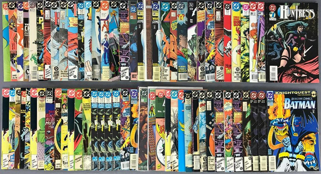 Group of Approximately 50 Plus DC Comics Assorted Comic: Includes Superman, Batman, Detective Comics and more. Mostly Modern Age, includes duplicates.