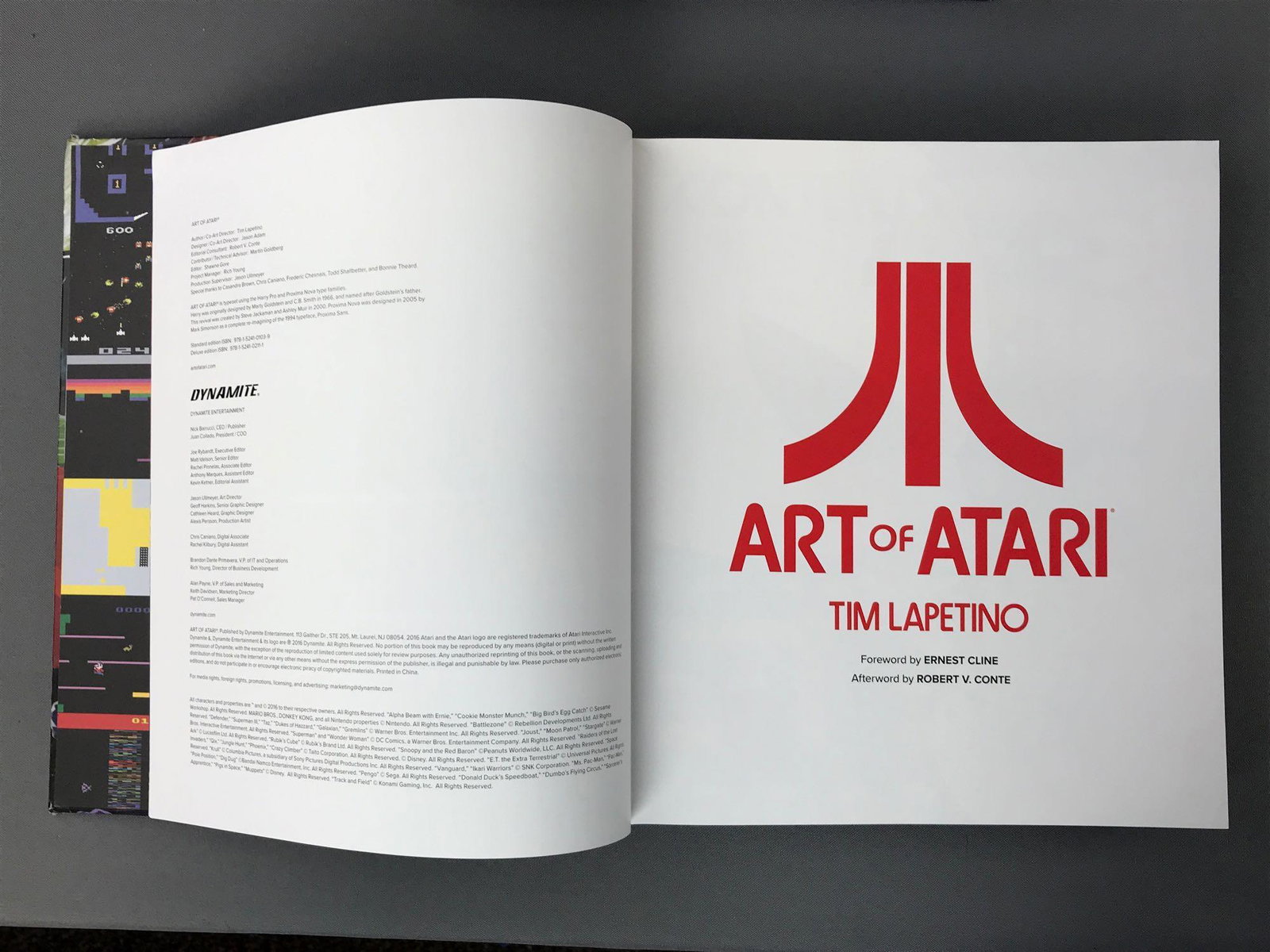Group of 2 Art of Atari by Tim Lapetino Books: Hardcover published by Dynamite Entertainment in 2016.