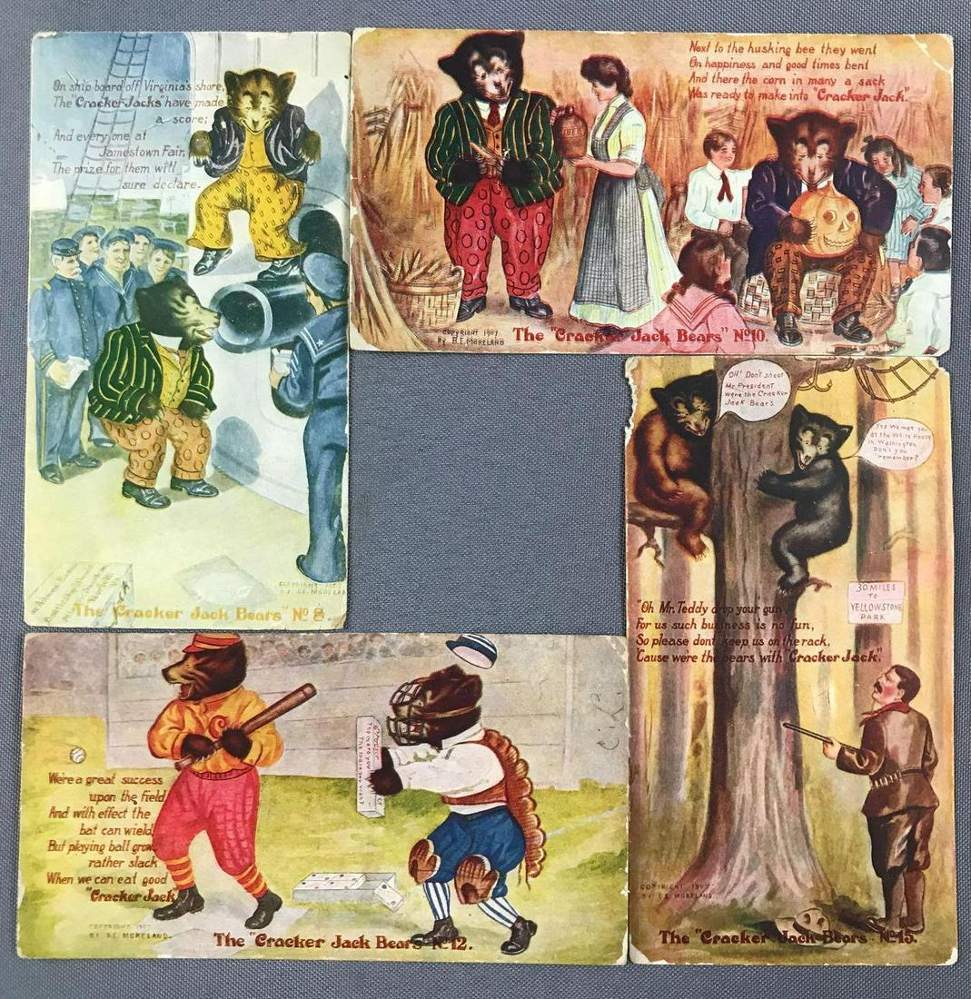 Postcards-The Cracker Jack Bears: Group of 4