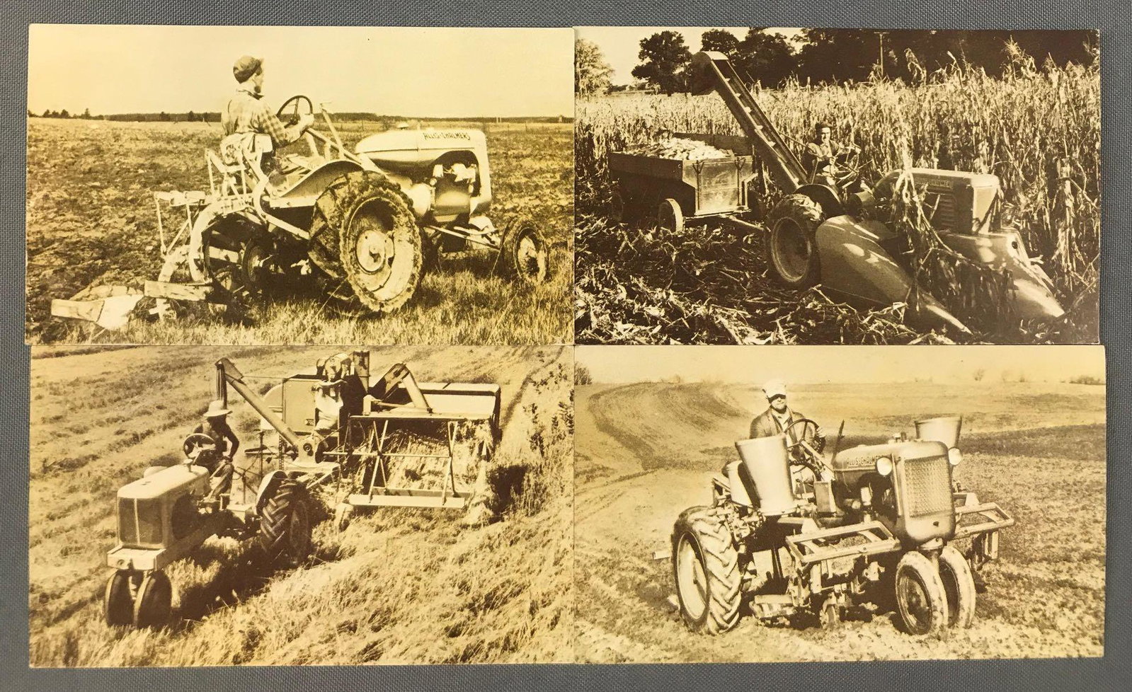 Postcards-Allis-Chalmers tractors: Group of 16