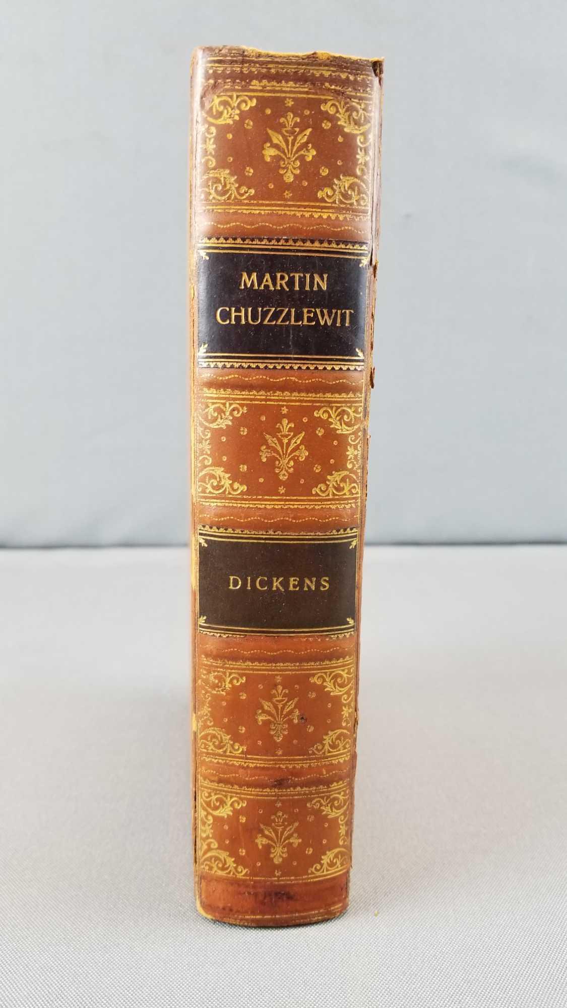 Martin Chuzzlewit first edition by Charles Dickens: 1844, Chapman and Hall. One of the first pages is torn