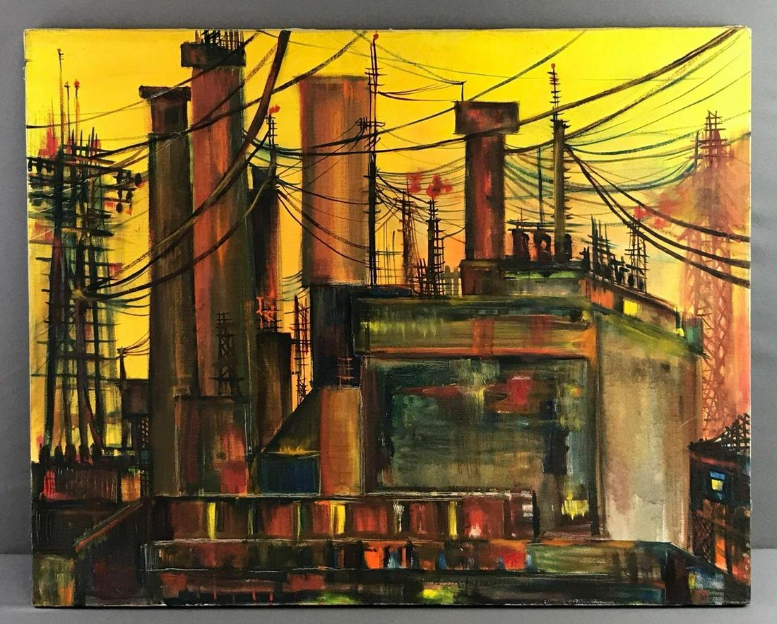 Painted Canvas Urban Landscape (1 of 3)