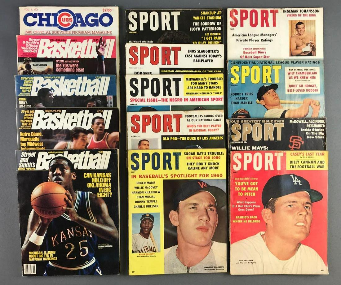 Group of 14 Vintage Sports Magazines (1 of 2)