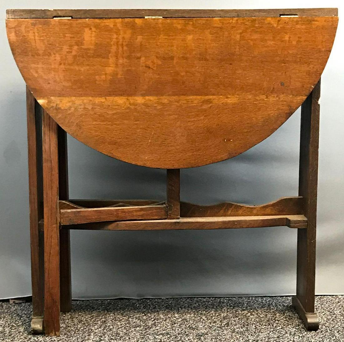 Quarter Sawn Oak Folding Table (1 of 5)