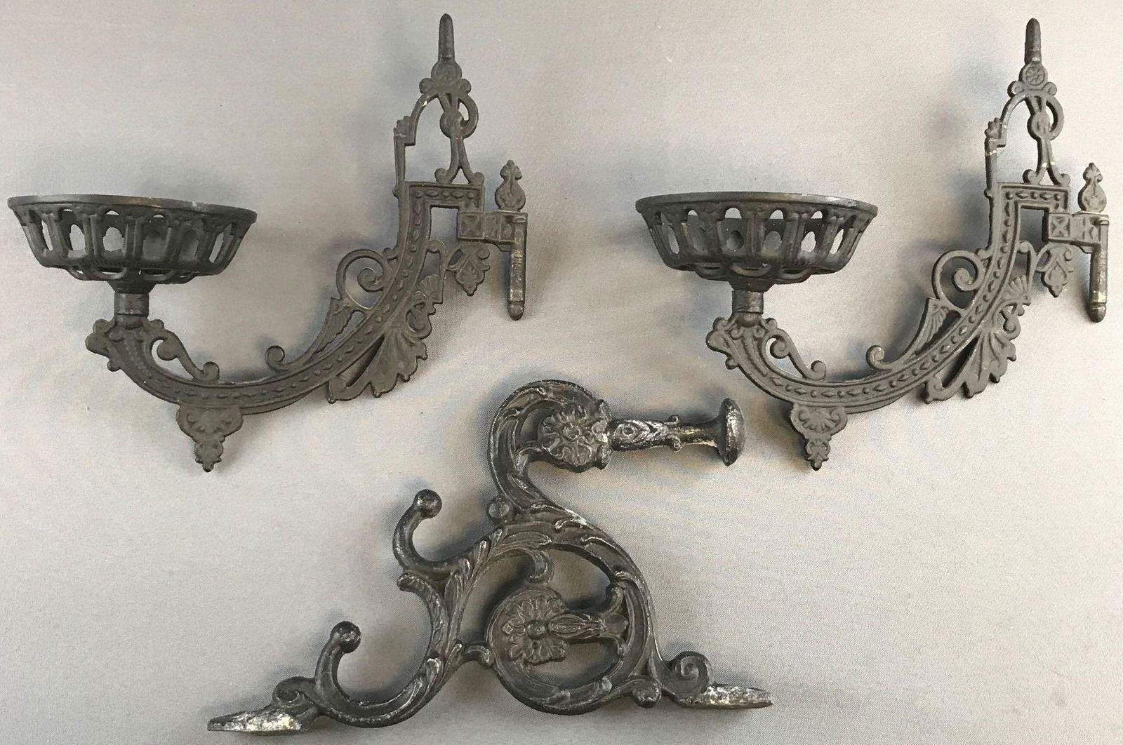 Group of 3 Iron Wall Sconces (1 of 4)