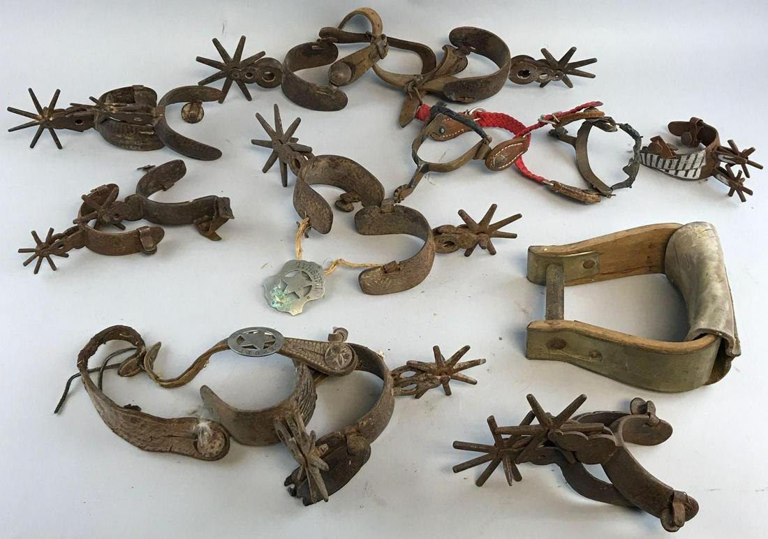 Group of 10 Boot Spurs and more (1 of 4)