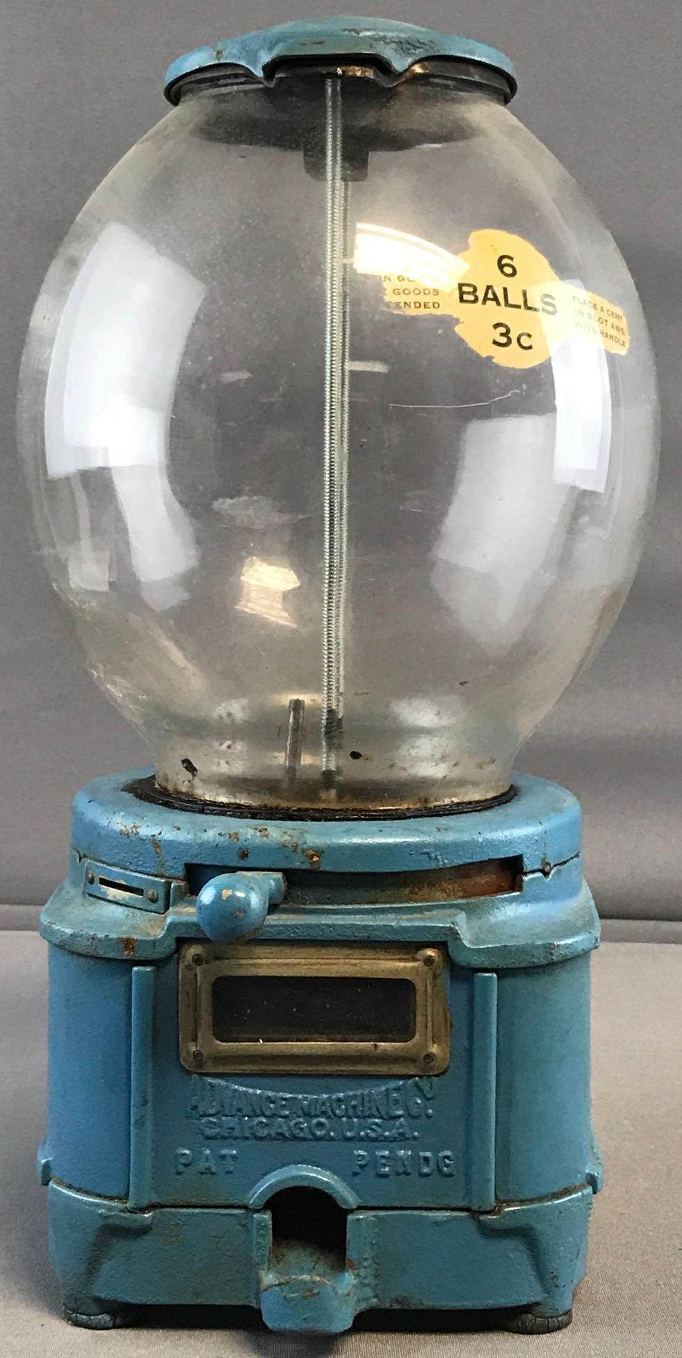 Advanced Machine Co. Vintage 3 Cent Gum-ball Machine (1 of 7)