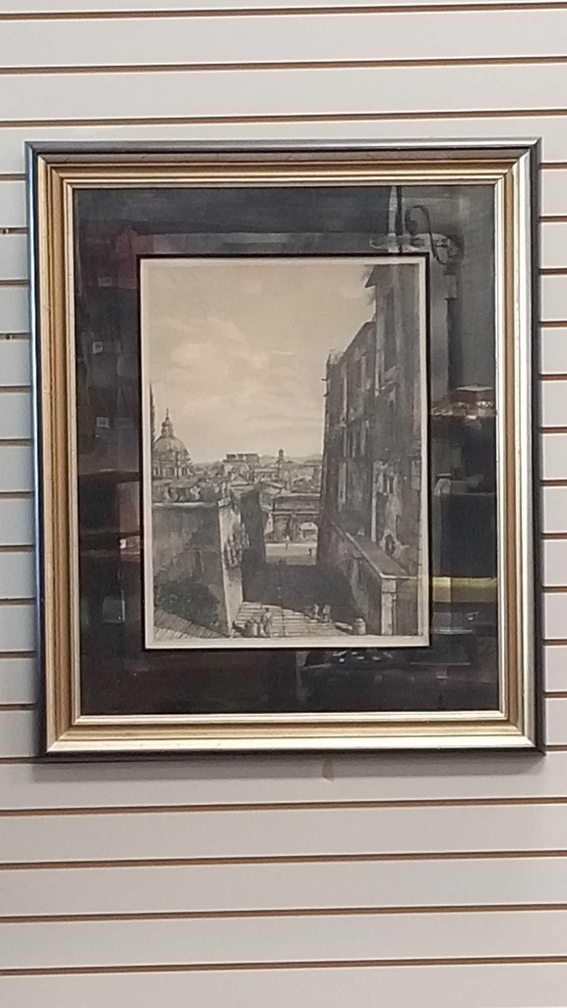 Antique Italian Rome etching by Rossini (1 of 6)