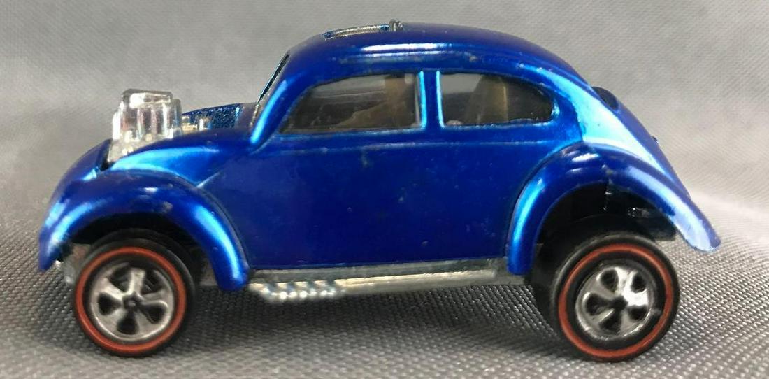 Hot Wheels Redline Custom Volkswagen die-cast vehicle: 1967 Mattel, Inc. Blue Body Color. Mint to Near Mint Condition, The car appears mint at first glance. Upon close inspection shows slight imperfections, very minor limited chips.