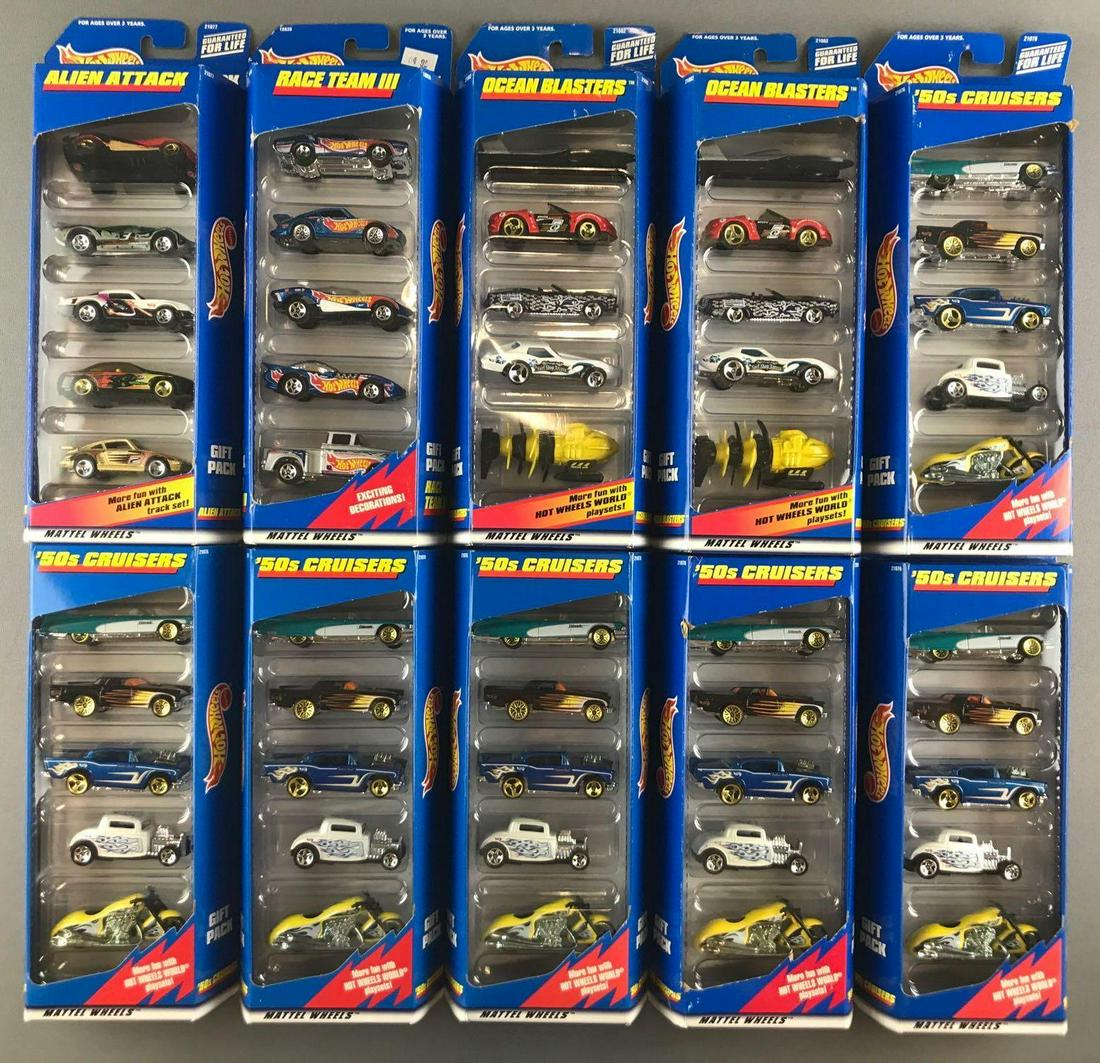 Group of 10 Hot Wheels Gift Pack die-cast vehicle sets (1 of 4)