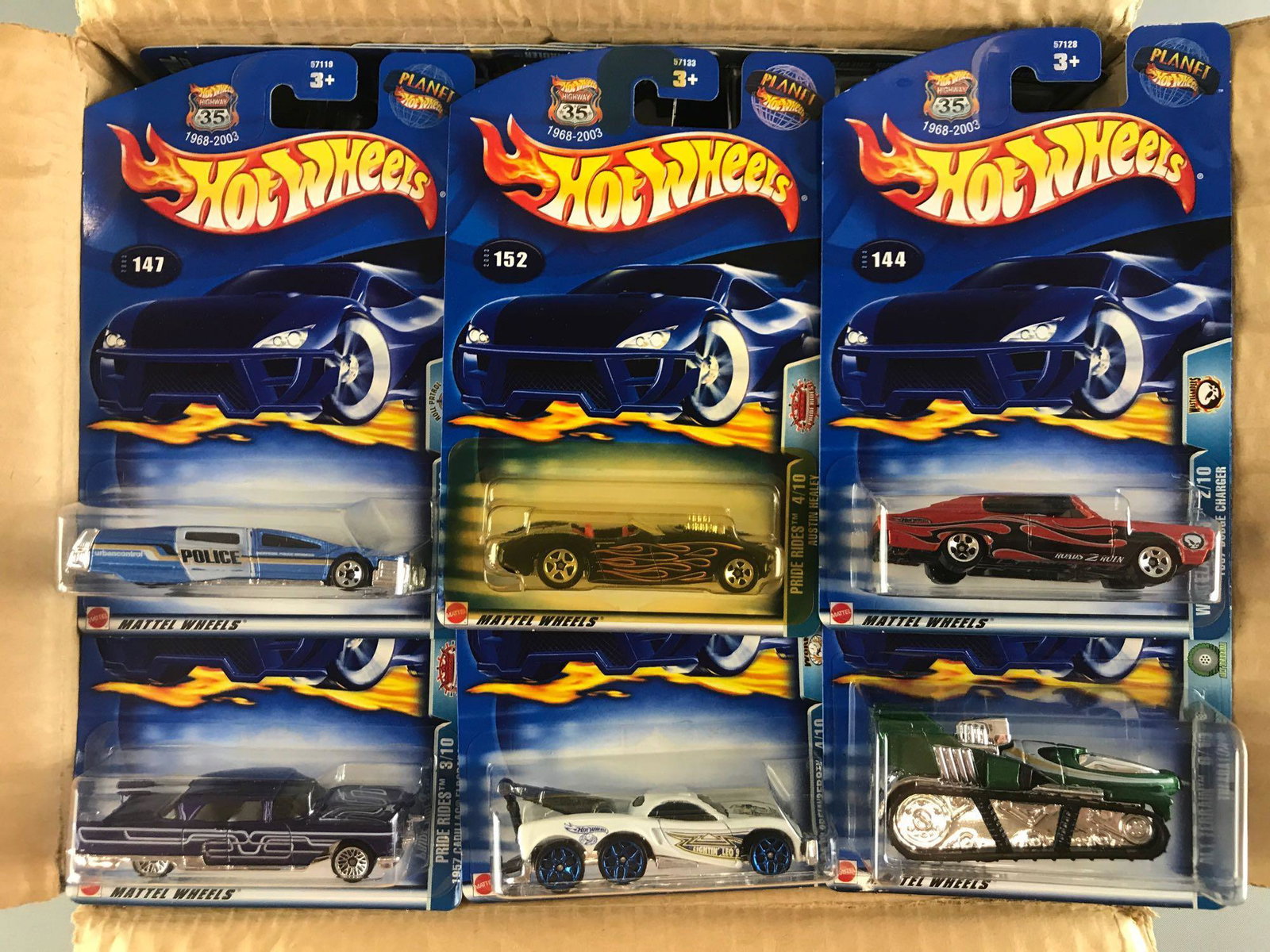 Group of 70+ Hot Wheels die-cast vehicles in original (1 of 2)