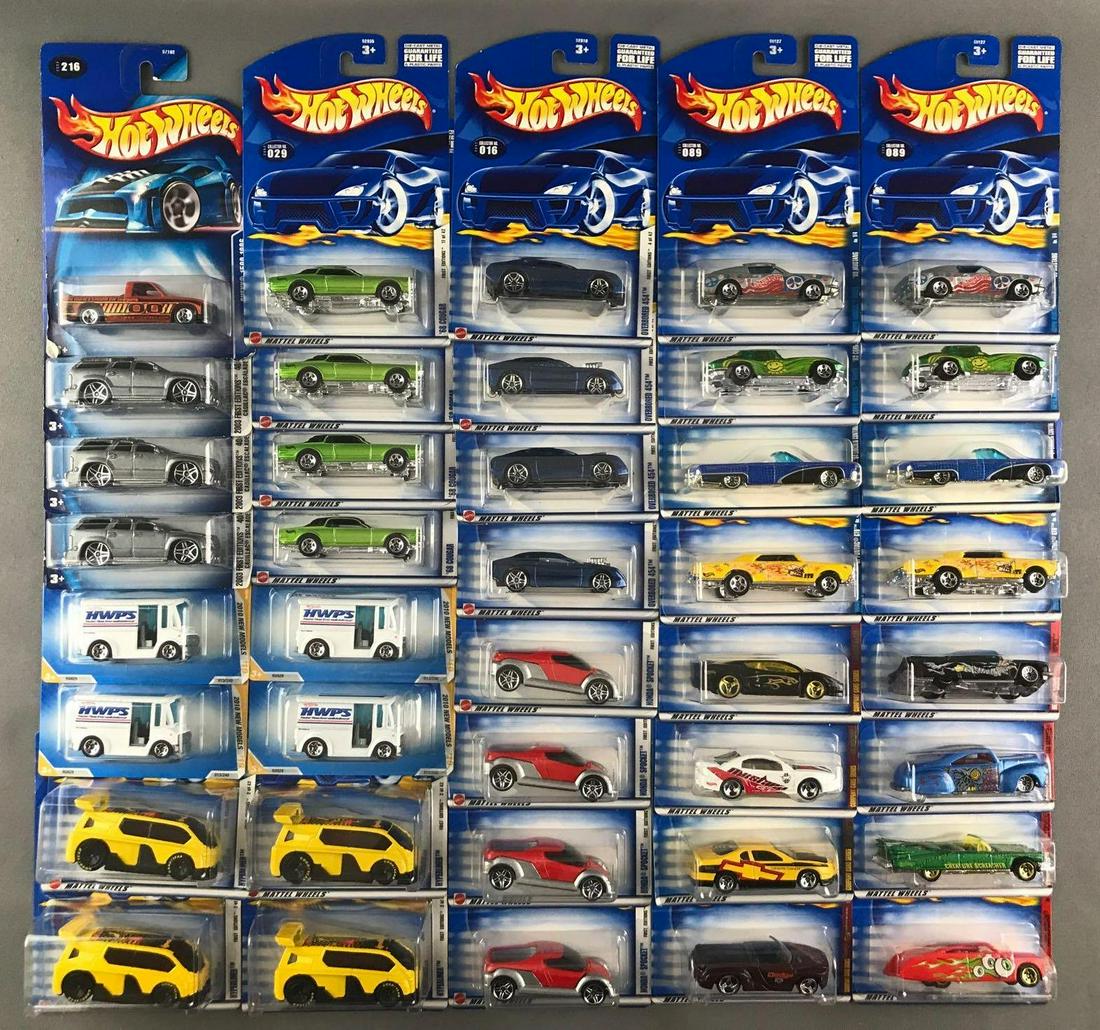Group of 40 assorted Hot Wheels die-cast vehicles in (1 of 7)