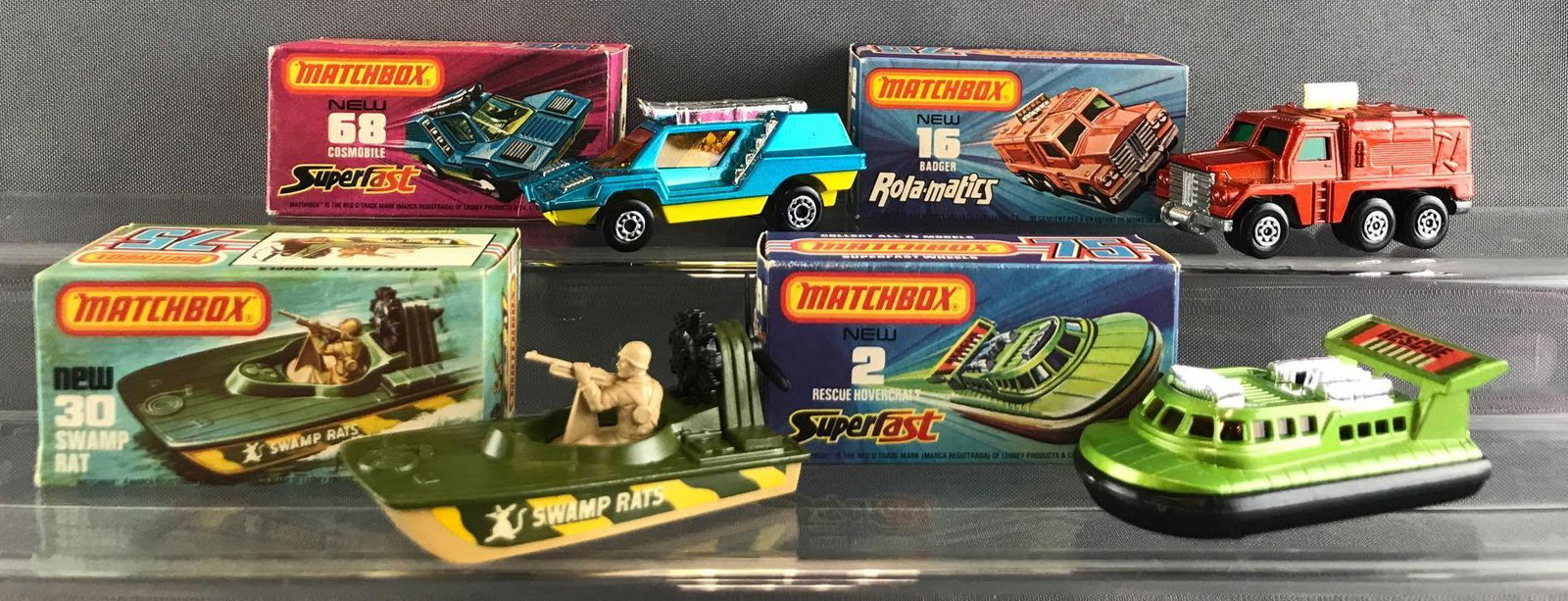 Group of 4 Matchbox die-cast vehicles with original (1 of 9)