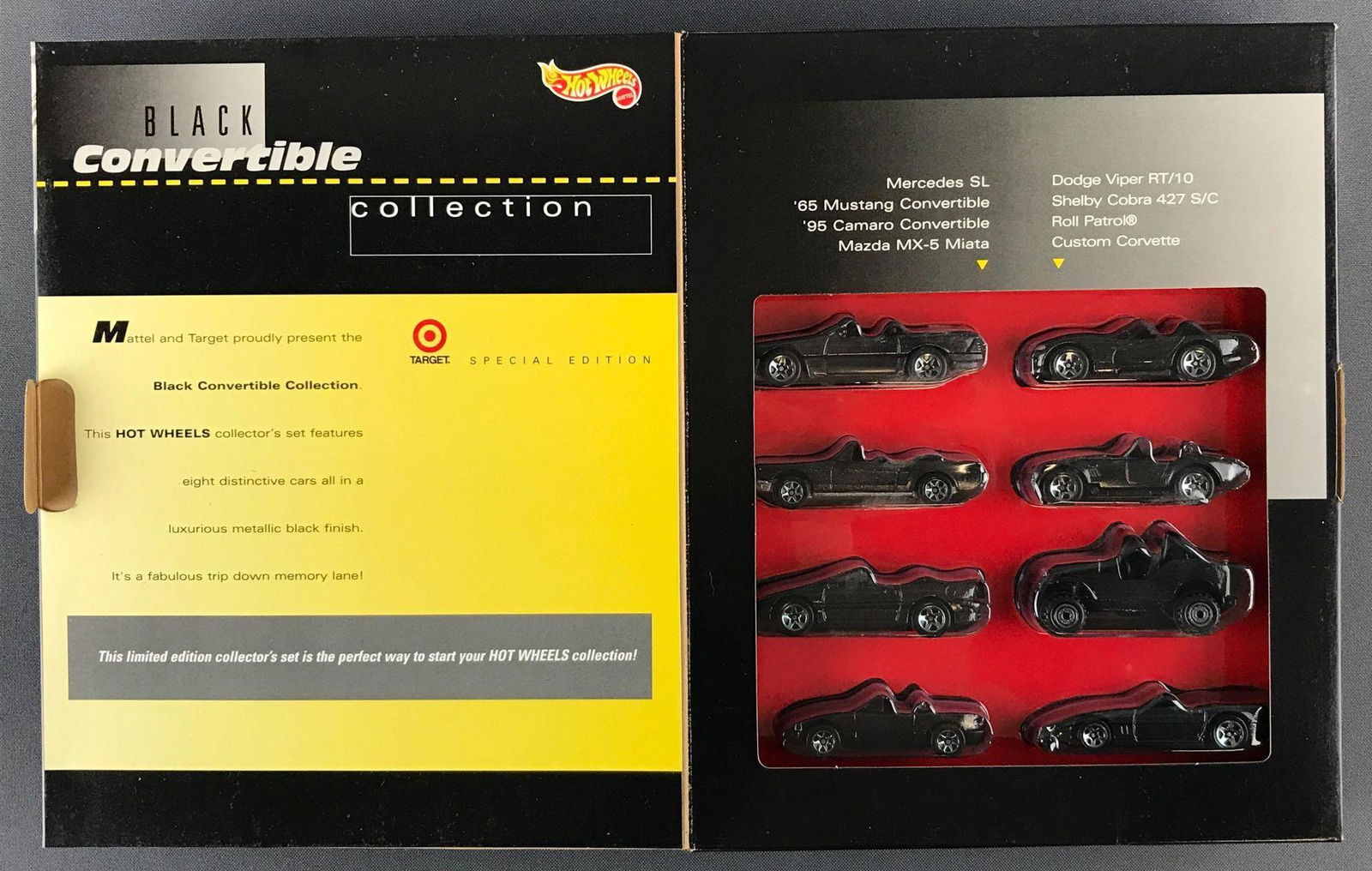 Hot wheels black convertible cheap collection