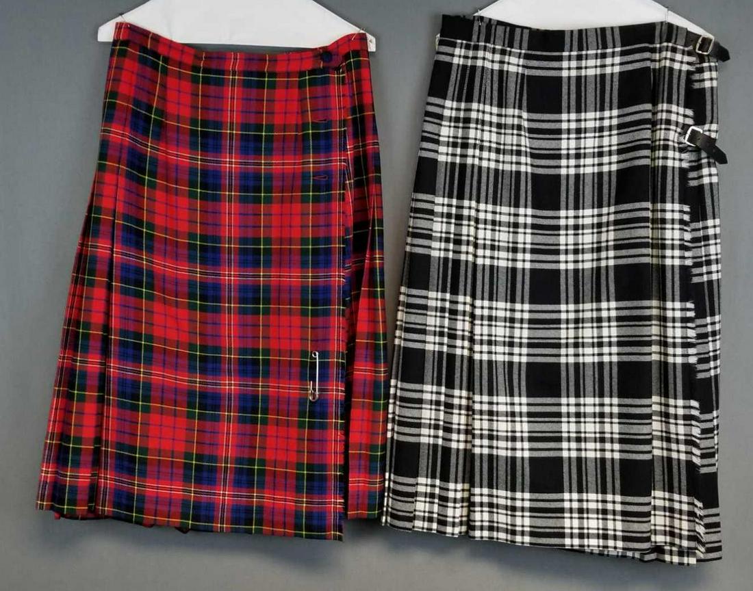 2 vintage kilts: Trathmore Scotland, Aljean of Canada