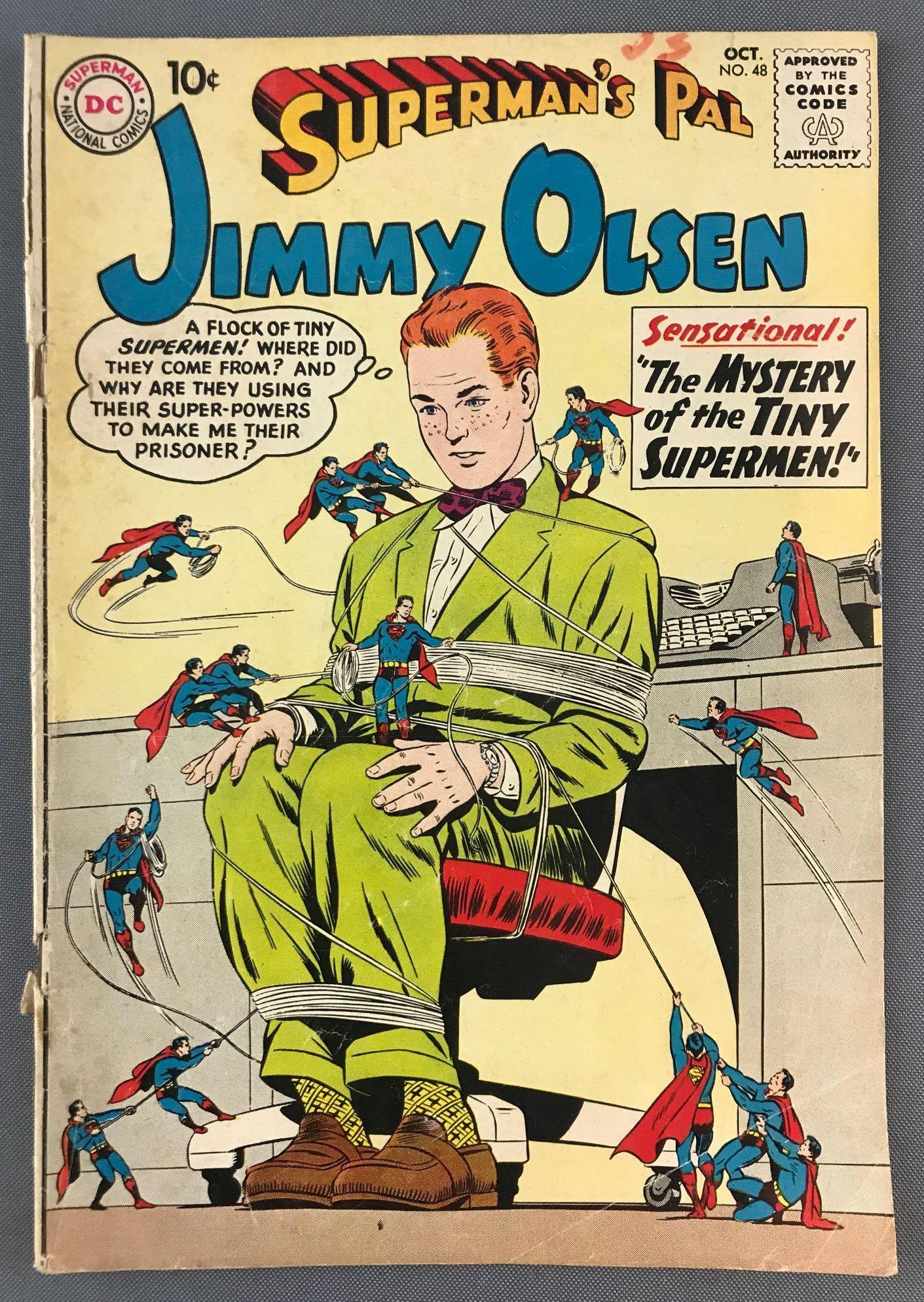 DC Comics Supermans Pal Jimmy Olsen No. 48 Comic Book: October 1960, Silver Age, $.10, bagged and boarded