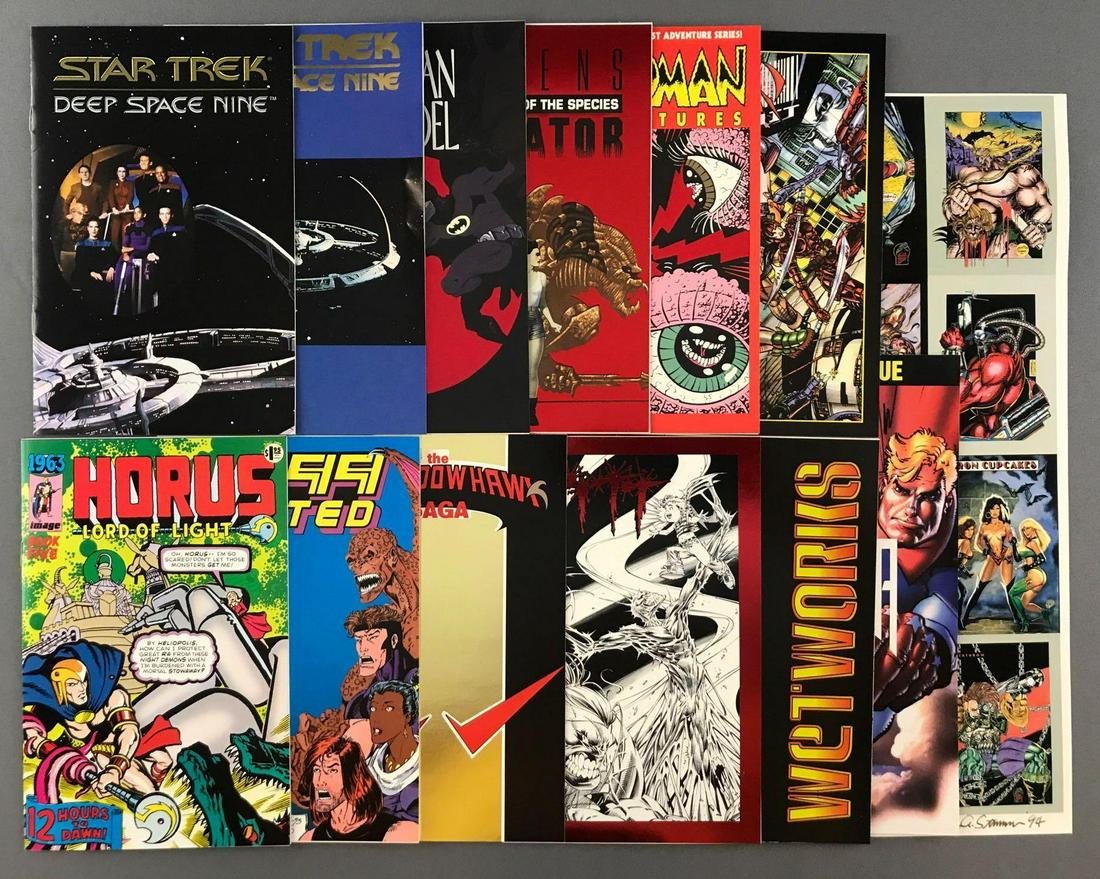 13 piece group Hero Premiere Edition Ash Can Comics and: Includes Hero Premiere Edition No. 1-8 and No. 9-11, Star Trek Deep Space Nine, Batman Grendel, 2099, and more. Also includes Hero Illustrated Bravura Preview Issue 1/2 and Craig Stormon signed and nu