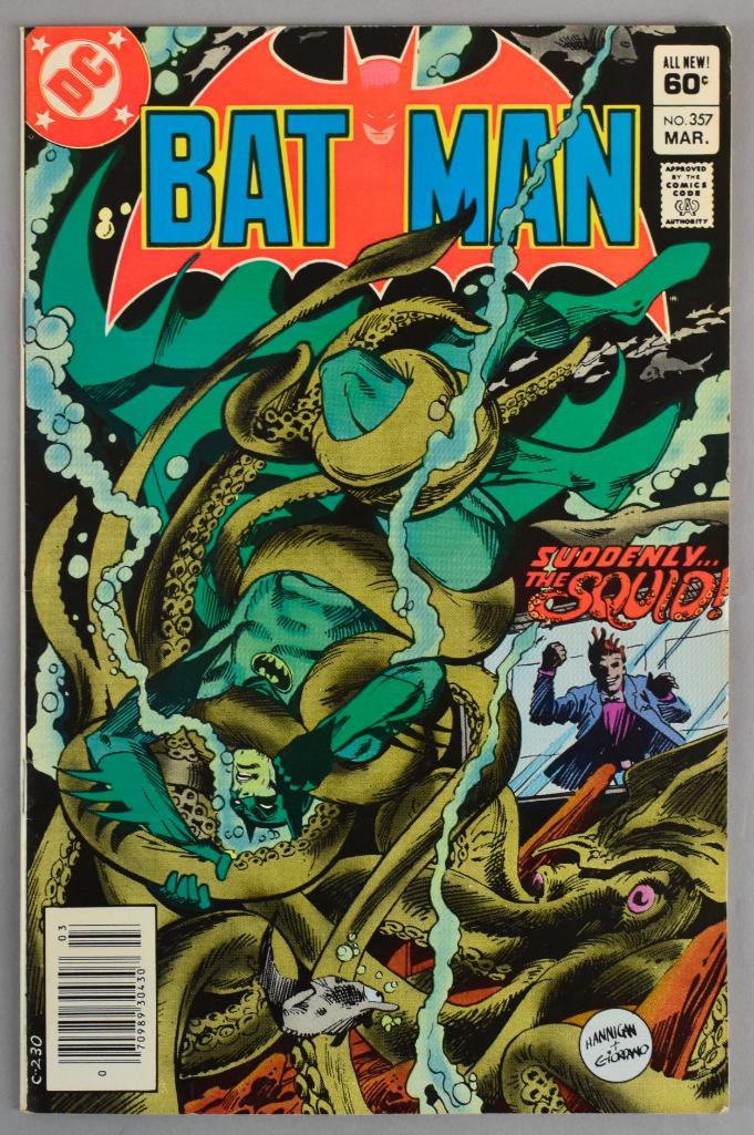 DC Comics Batman No. 357 Comic Book: First Appearance of Killer Croc, March 1983, $.60, Bronze Age
