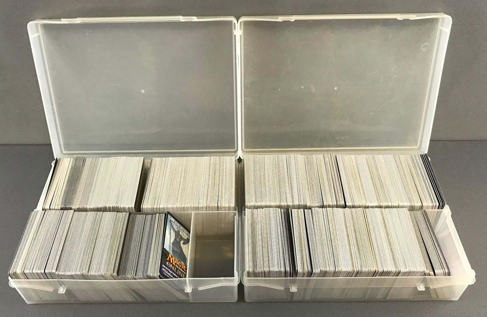 Group of approximately 1800 Magic the Gathering gaming: Includes cards circa years 1997â€“2020. Includes duplicates. Various Dates and Series, Unknown Contents